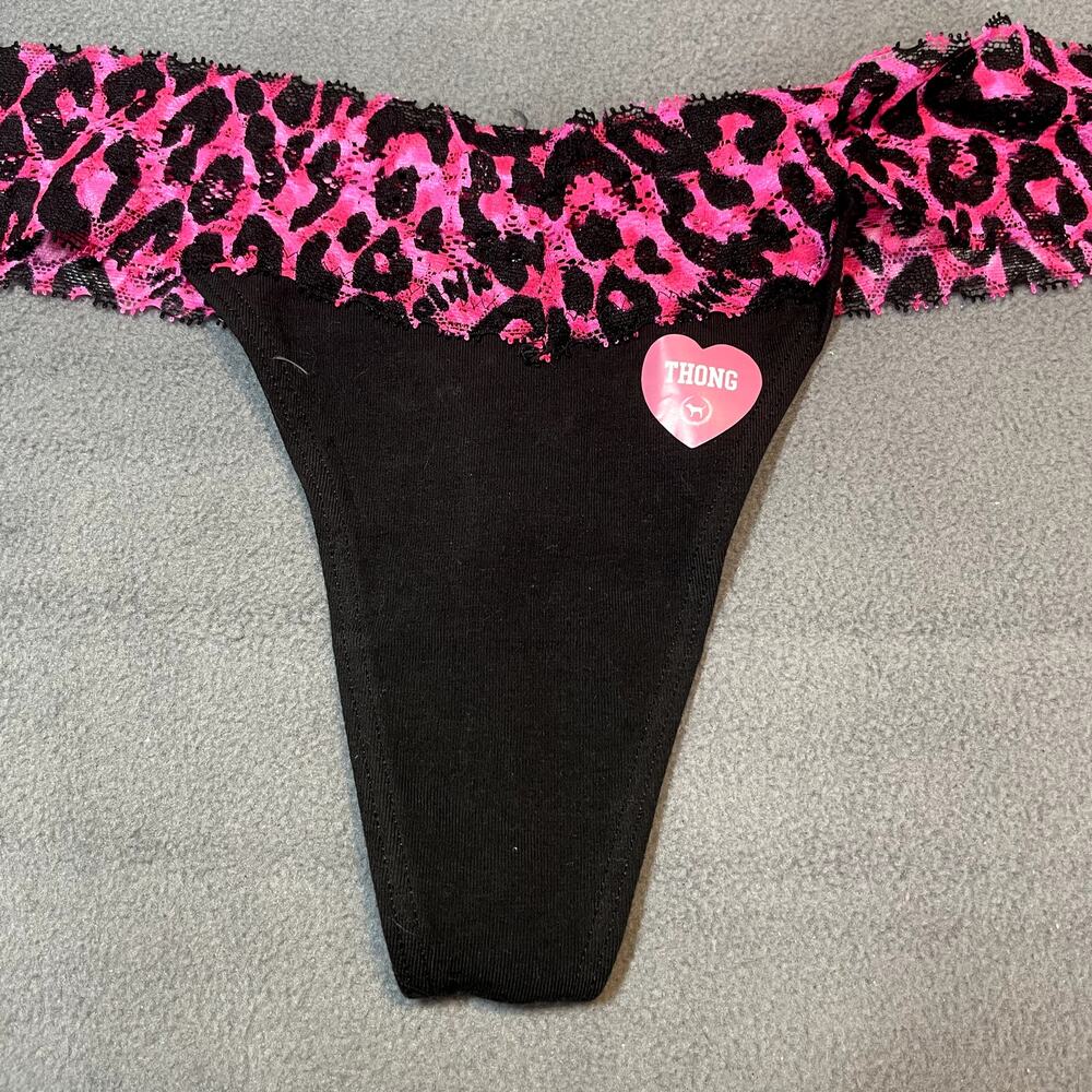 Victoria's Secret PINK 2011 Extra Low Rise Thong Panty Animal Print Leopard - Picture 2 of 6